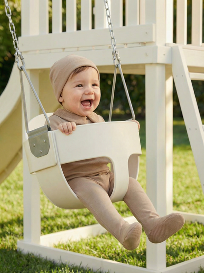 Taupe Classic Collar Footie Set