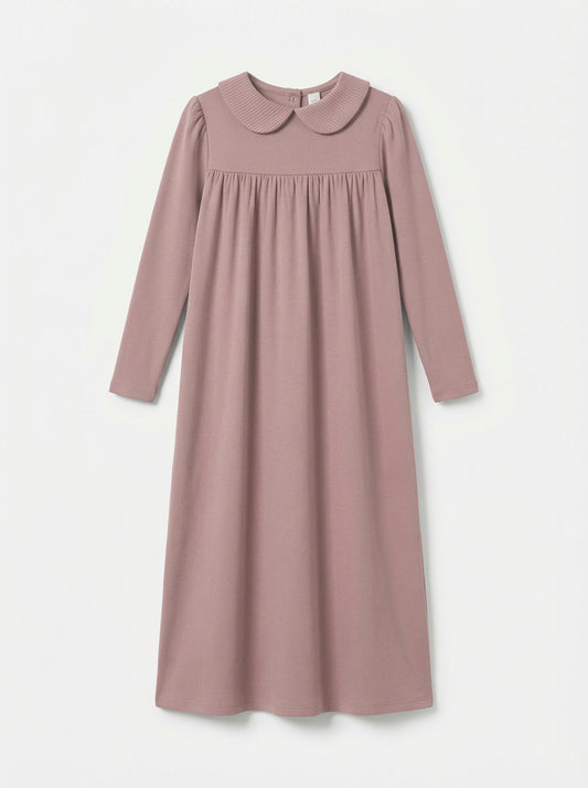 Mauve Classic Collar Nightgown