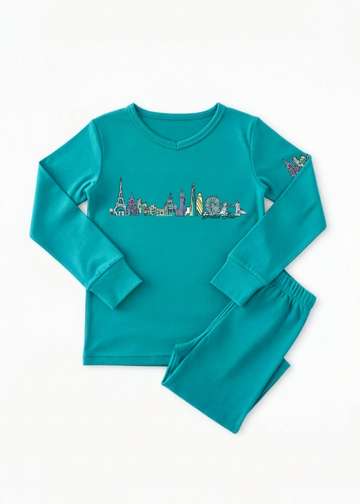 Teal Global Dreamer Loungewear set