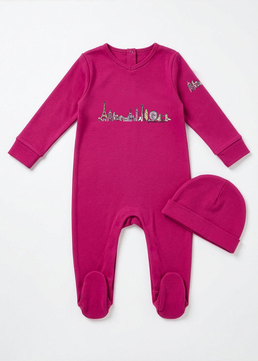 Fuchsia Global Dreamer Footie set