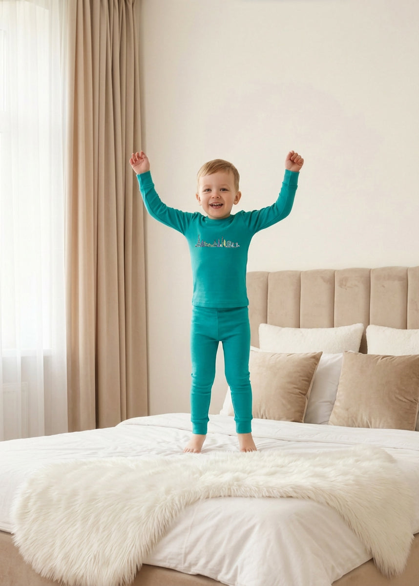 Teal Global Dreamer Loungewear set